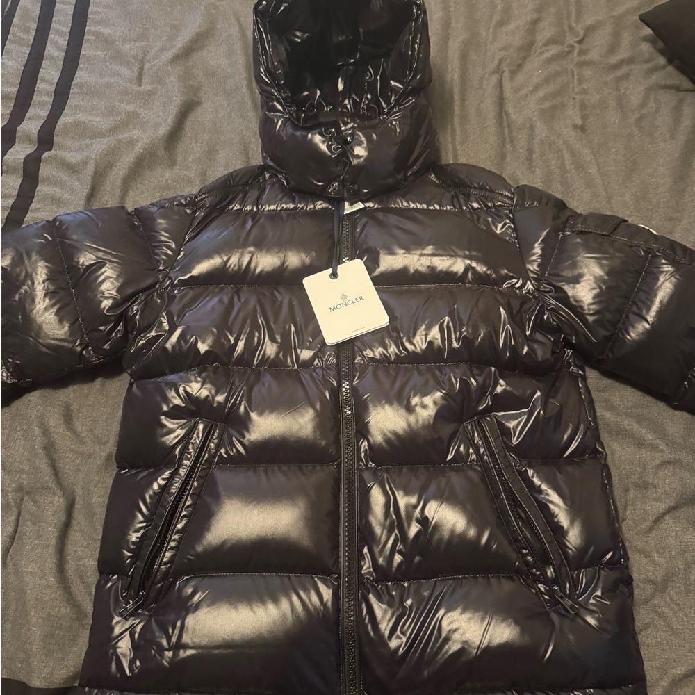 Moncler Shiny Black Puffer Jacket